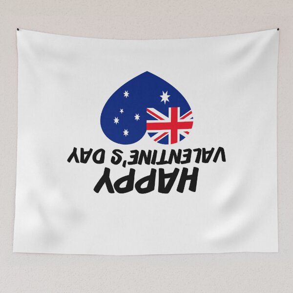 Item preview, HAPPY VALENTINE'S DAY FROM AUSTRALIA, AUSTRALIA FLAG HEART designed and sold by TheFirstOne.