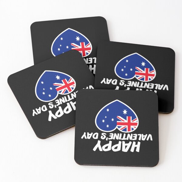 Item preview, HAPPY VALENTINE'S DAY FROM AUSTRALIA, AUSTRALIA FLAG HEART designed and sold by TheFirstOne.