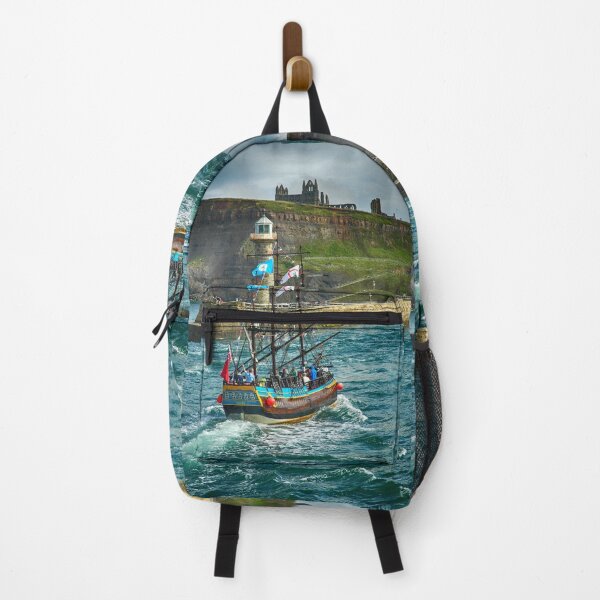 Item preview, Whitby Harbour, Yorkshire. The Bark Endeavour, Nautical British coast art designed and sold by BarbaraGlebska.