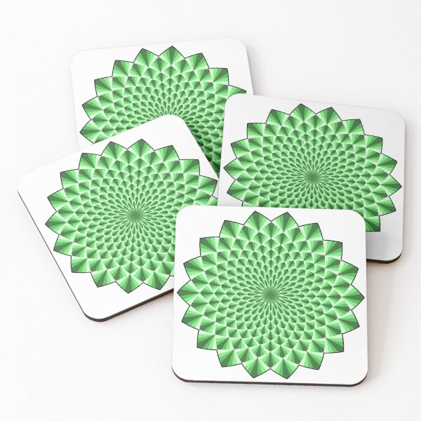 Item preview, Green Mandala 3D Effect and Optical illusion designed and sold by MandalaSoul.