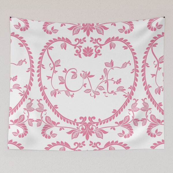 Item preview, Romantic, heart modern leaf motif with a vintage feel. designed and sold by FlamesandFrost.