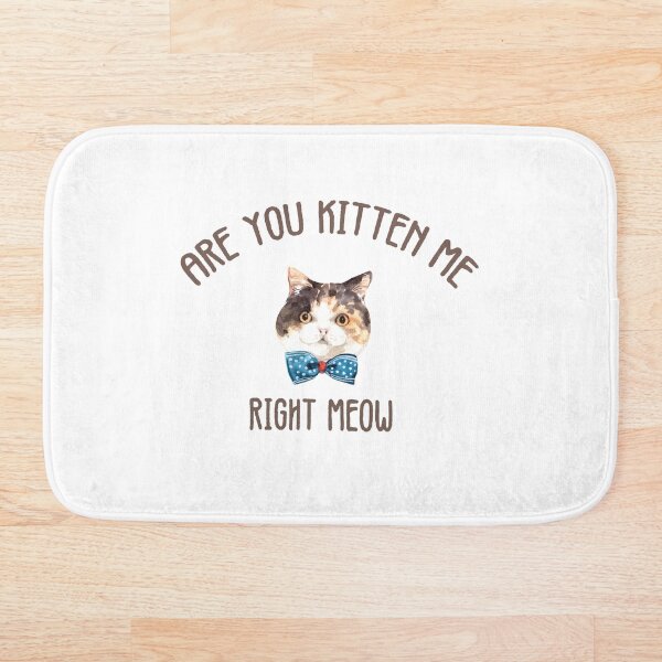 Aperçu de l'œuvre Es-tu moi chaton droit Meow créée et vendue par Designting.