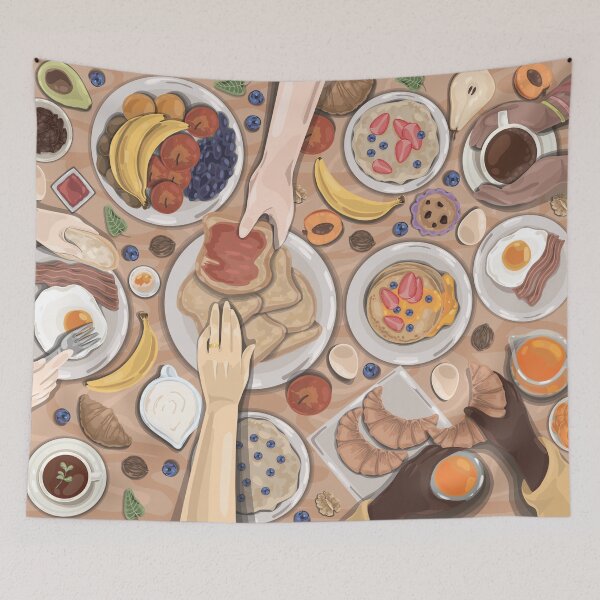 Item preview, Gathering of Family and Friends Over Breakfast designed and sold by Alicia Chee.