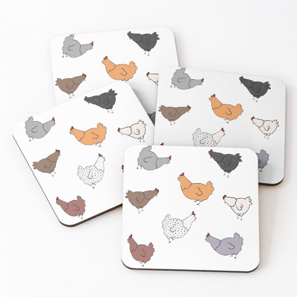 Item preview, Colorful Hens designed and sold by hellostickies.
