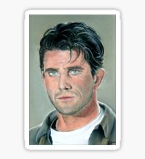 hand drawing with pastels "Mel Gibson" Sticker