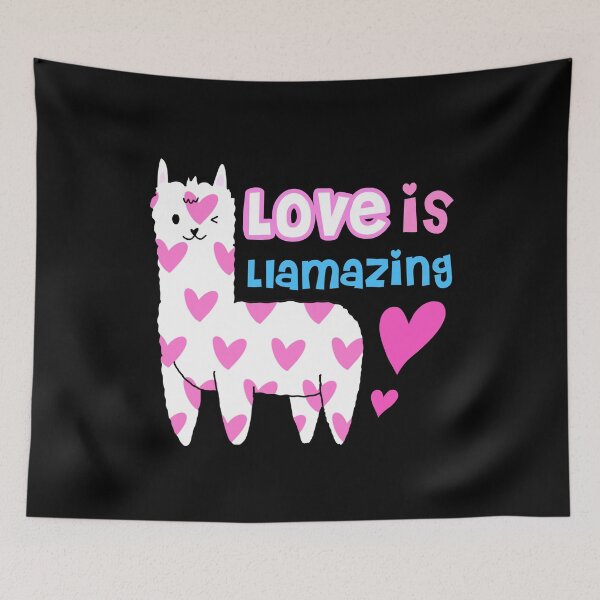 Item preview, Love is llamazing designed and sold by Mixture-DESIGN.