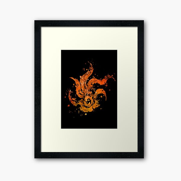 Chrono Cross - Frozen Flame - Splatter Framed Art Print