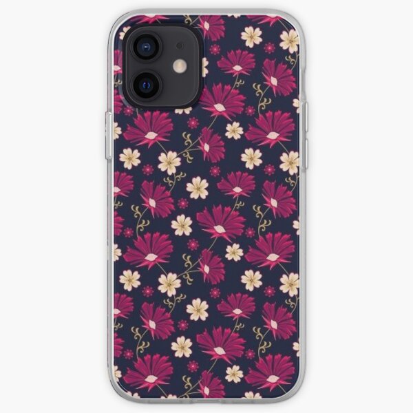 Dur de fleur pourpre Coque souple iPhone