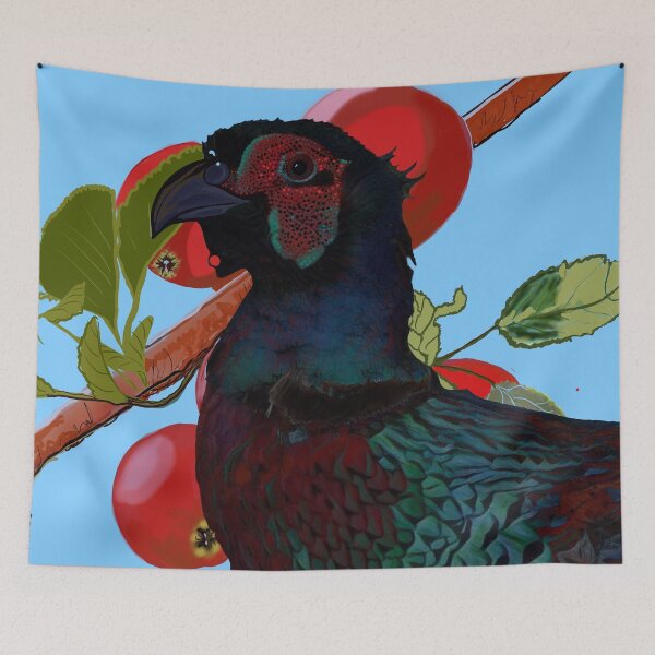 Item preview, Pheasant Amongst Apples designed and sold by TinaJostDesigns.