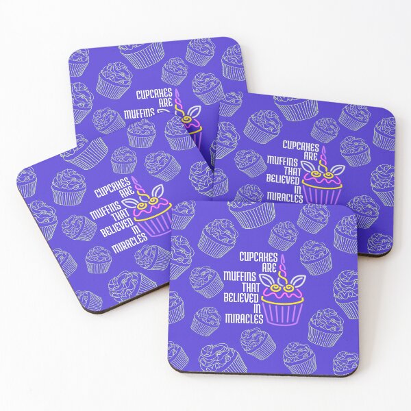Item preview, CUPCAKES ARE MUFFINS THAT BELIEVED IN MIRACLES. designed and sold by InducTees.