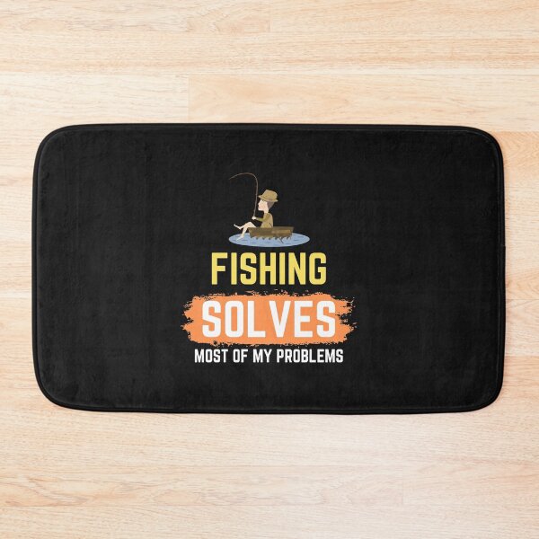 Item preview, Cartoon Fishing solves most of My Problems Design designed and sold by mzakarya.