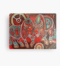 Two Bulls Metal Print