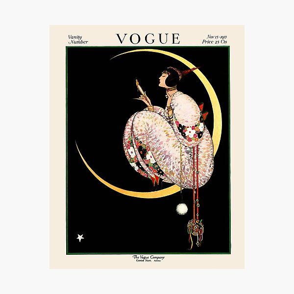 Vintage Vogue Magazine Cover November 15th, 1917 Photographic Print