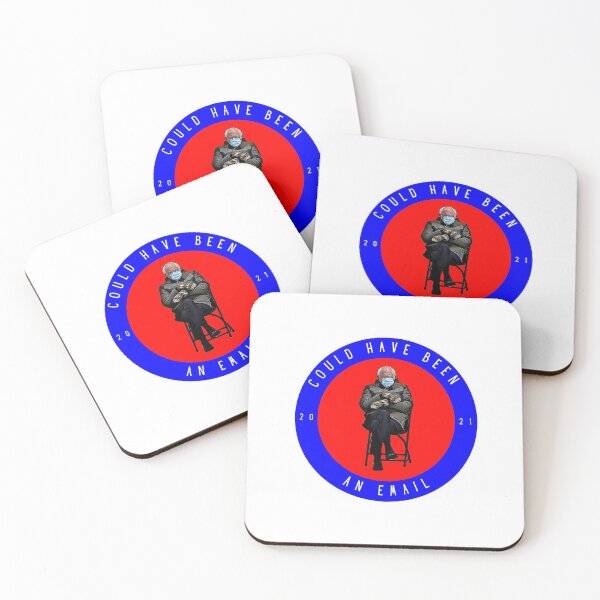 Item preview, Could Have Been An Email Bernie Sanders Mittens 2021 Cartoon designed and sold by Auto-Prints.