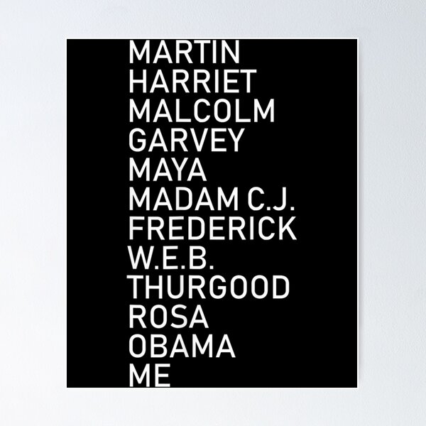 Item preview, Black History Month Black Leaders Graphic Design designed and sold by SEANPARKERAU.