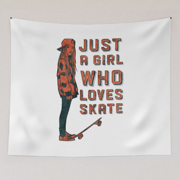 Item preview, just a girl who loves skate designed and sold by ariaarti.