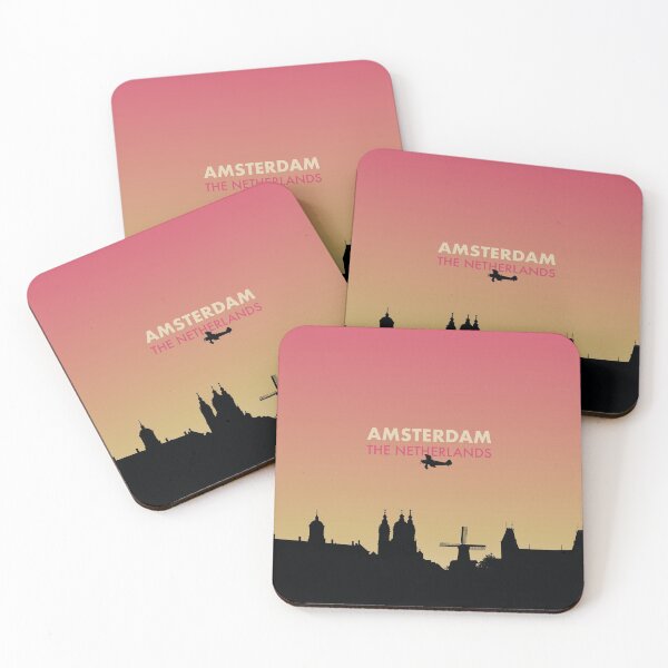 Item preview, Amsterdam City Skyline Art - Netherlands Gift designed and sold by PilgrimageShop.