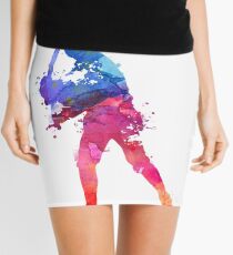 LUKE SKYWALKER STAR WARS WATERCOLOR Mini Skirt