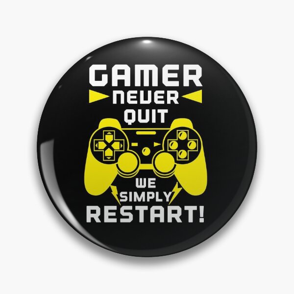 Item preview, GAMER NEVER QUIT WE SIMPLY RESTART designed and sold by Hussain Shirts.