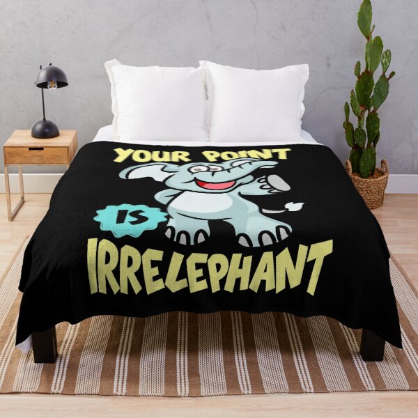 Item preview, Funny Your Point Is Irrelephant Baby Elephant Pun designed and sold by perfectpresents.