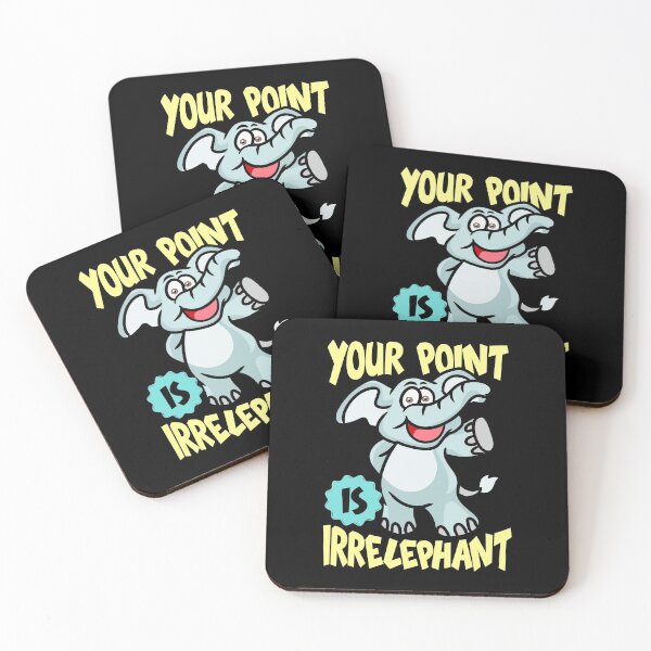 Item preview, Funny Your Point Is Irrelephant Baby Elephant Pun designed and sold by perfectpresents.