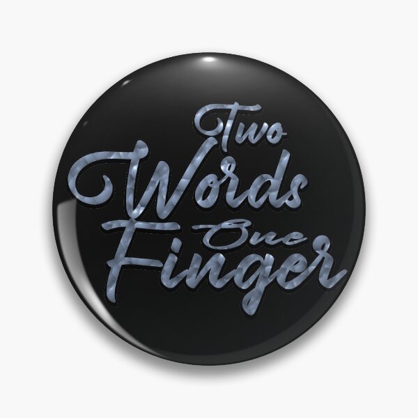 Item preview, Two Words One Finger t-shirt  designed and sold by oussimakh.