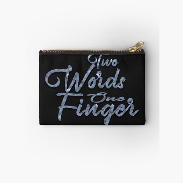 Item preview, Two Words One Finger t-shirt  designed and sold by oussimakh.