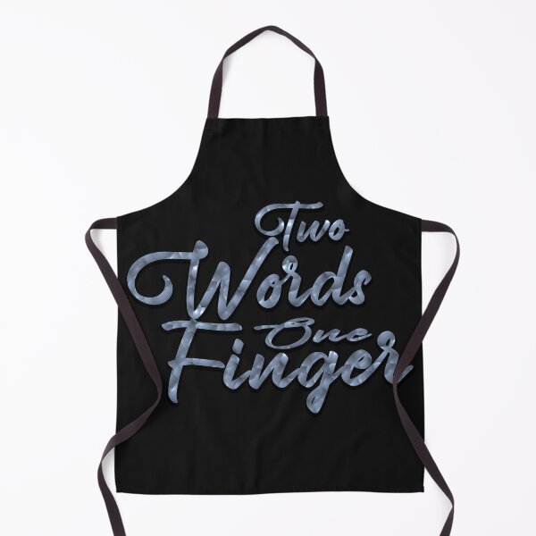 Item preview, Two Words One Finger t-shirt designed and sold by oussimakh.
