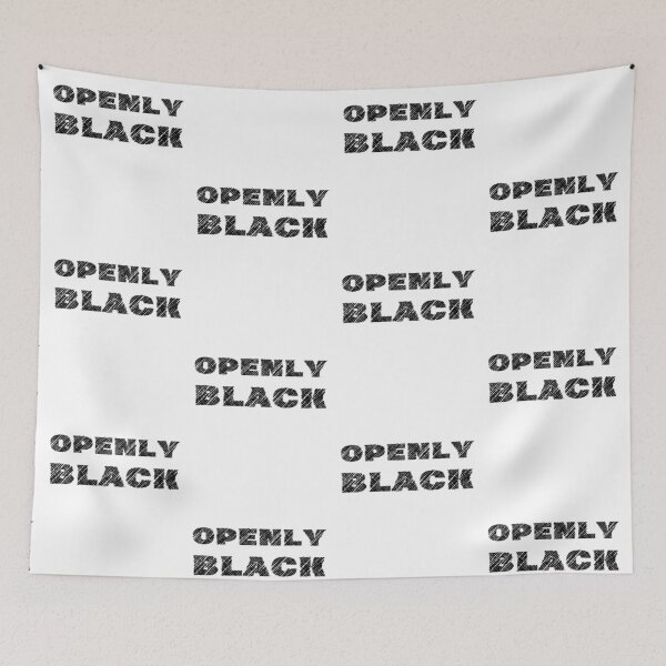 Item preview, Openly Black Text Black Pride designed and sold by IntegrityDesign.