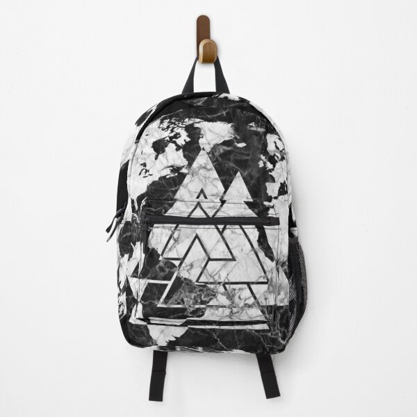 Item preview, Valknut Marbled on Globe designed and sold by Gralok.