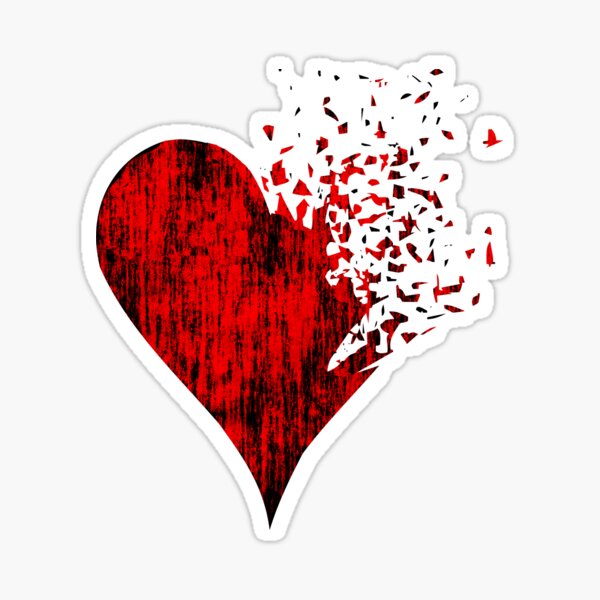 Hearts poker card design artwork 2021 Sticker