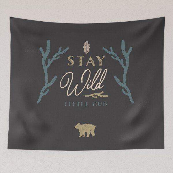 Item preview, Stay Wild Little Cub designed and sold by Cut to the Feeling.