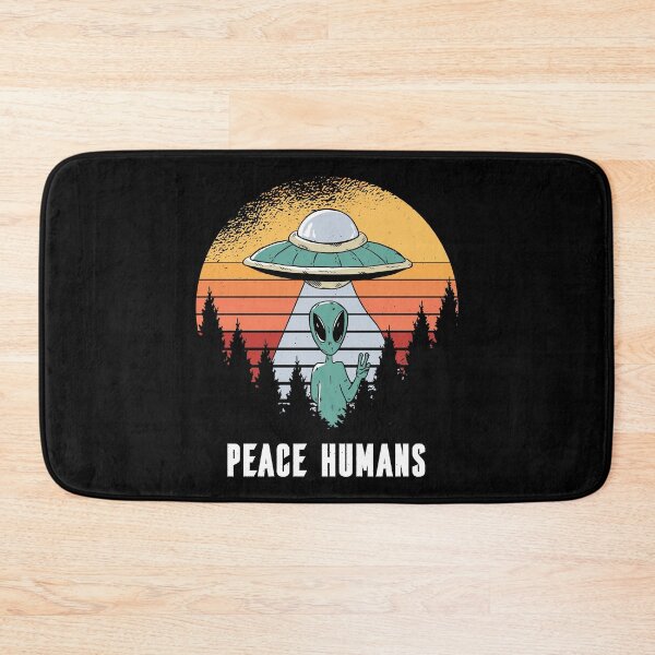 Artikelvorschau, UFO Extraterrestrial Sci-fi Alien Peace Human entworfen und verkauft von Ofca.