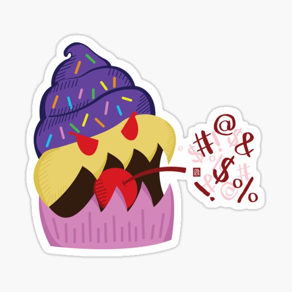 Cupcake Sticker – FunUsualSuspects