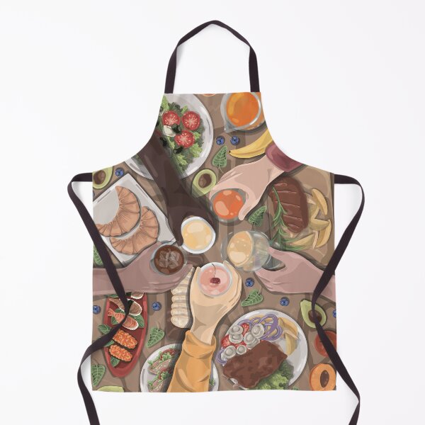 Item preview, Gathering of Family and Friends Over Food And Toasting Drinks designed and sold by Alicia Chee.