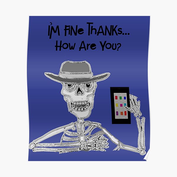 Funny Happy Halloween Skeleton Cartoon