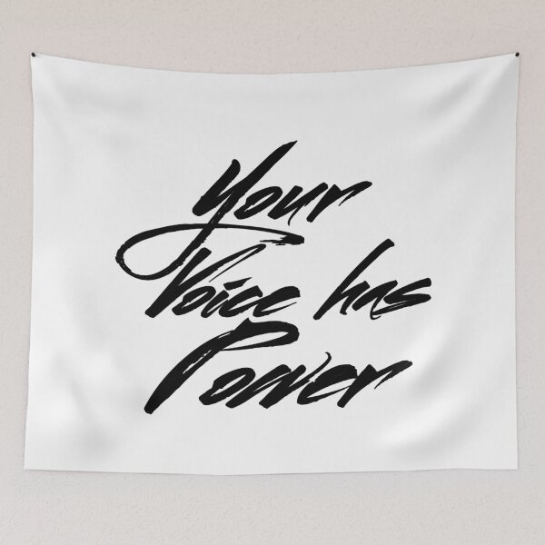 Item preview, YOUR VOICE HAS POWER Text Gifts designed and sold by R.U BOLD.
