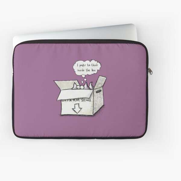 I prefer to think inside the box Laptop Sleeve