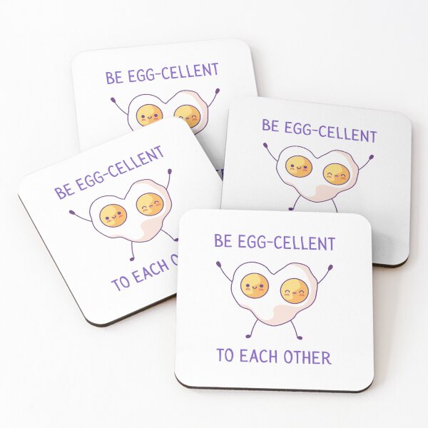 Item preview,  Be Egg-Cellent, Be Excellent, Bill and Ted, Egg Pun (White) designed and sold by GoodMoodFood.