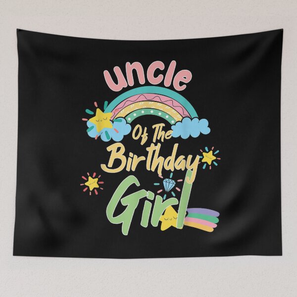 Item preview, Uncle Of The Birthday Girl Rainbow Matching Family designed and sold by shirleyfinley.