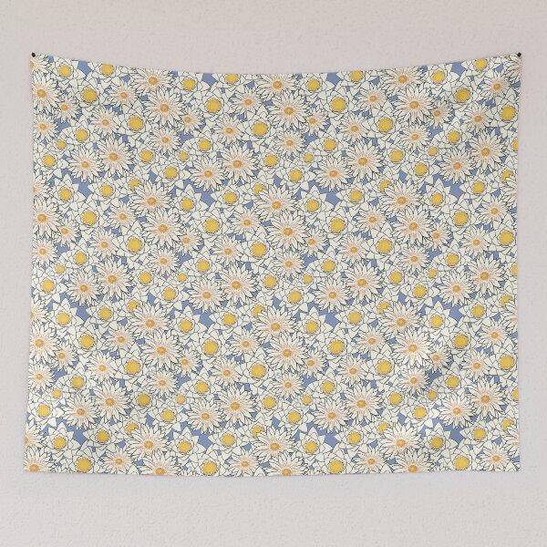 Item preview, flowers, winter, pattern, yellow, walnut, black designed and sold by hananelam.