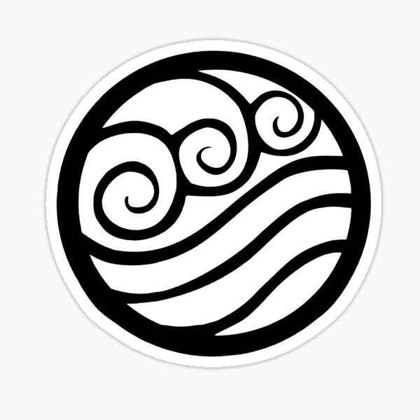 "Water Tribe Iconwhite" Sticker for Sale by echohicks1117 Redbubble