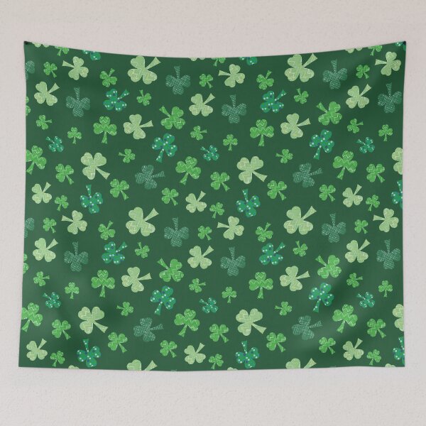 Item preview, St. Patricks day Shamrock Tumble green designed and sold by Meg M Studio.
