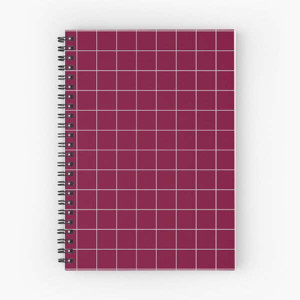 Item preview, Windowpane Check Grid (white/burgundy red) designed and sold by Design Minds Boutique.