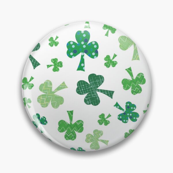 Item preview, St. Patricks day Shamrock Tumble on white designed and sold by Meg M Studio.
