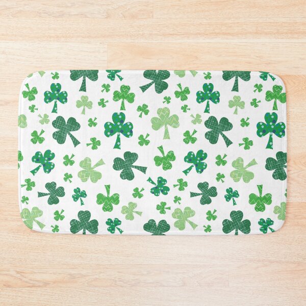 Item preview, St. Patricks day Shamrock Tumble on white designed and sold by Meg M Studio.