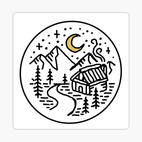 "Cabin sticker" Sticker by lorehicks Redbubble
