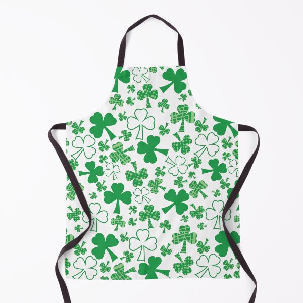 Item preview, Shamrock scatter on white for St. Patricks day designed and sold by Meg M Studio.
