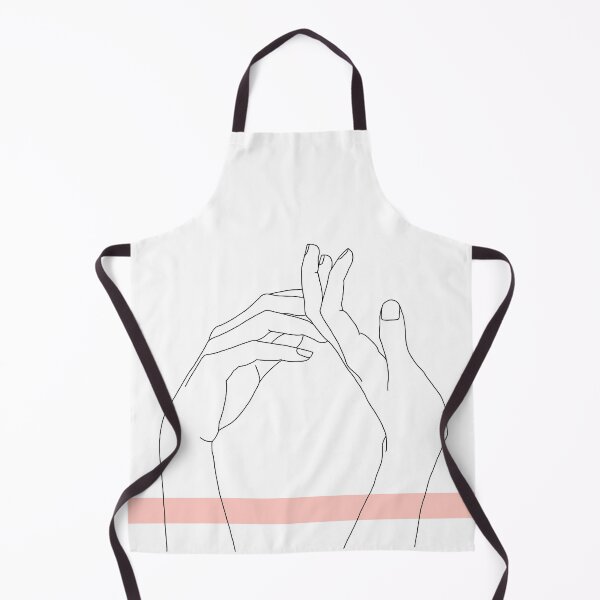 Item preview, Hands line drawing illustration - Abi Stripe designed and sold by TheColourStudy.