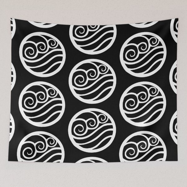 Item preview, Water Tribe Icon-Black designed and sold by Friend of Frogs.